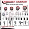 Service Caster 5'' Red Poly Swivel 1-1/8'' Expanding Stem Caster Total Lock Brake SCC-EXTTL20S514-PPUB-RED-118 - alternate 2